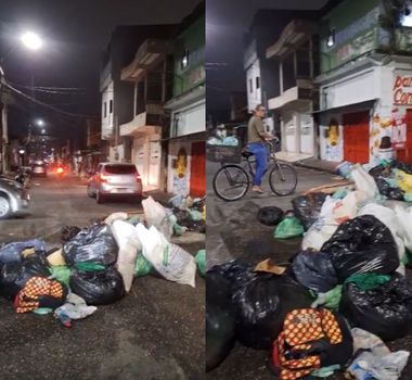 Imagem - Moradores do Jaderlândia formam ‘paredão de lixo’ para denunciar atraso na coleta em Ananindeua
