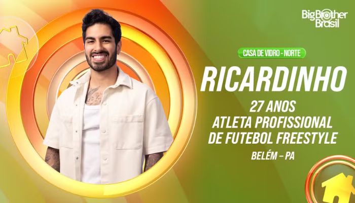 Imagem - Conheça Ricardinho, o paraense que disputa vaga no BBB26 na Casa de Vidro do Norte