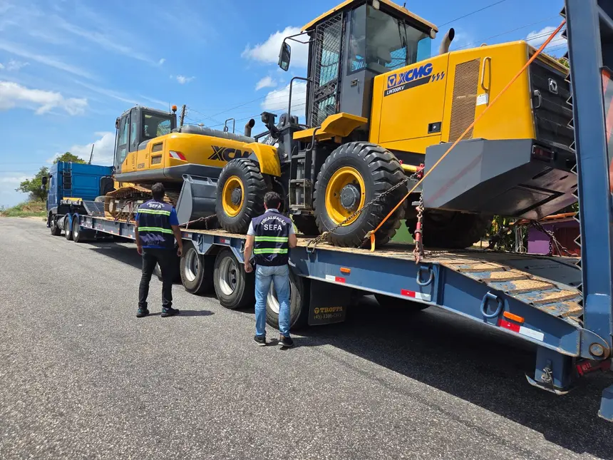 Máquinas apreedidas no Pará - 