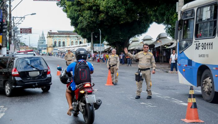 Bloqueios no centro de Belém afetam trânsito nesta segunda, aniversário da capital; confira