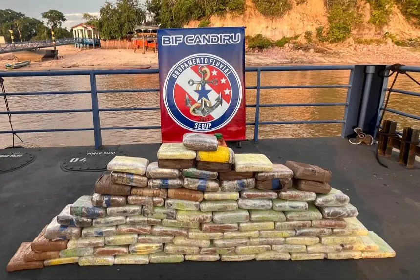 Imagem - Quase 100 quilos de skank são apreendidos em embarcação rumo a Belém