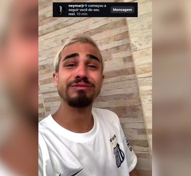 Imagem - Influenciador chora ao ser seguido por Neymar nas redes sociais; assista