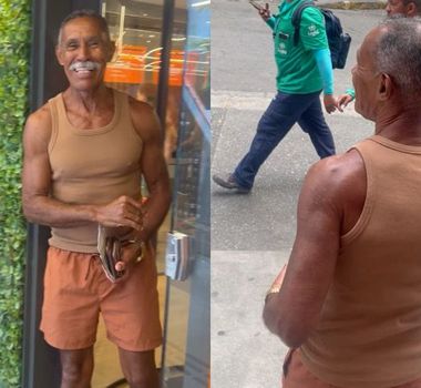 Imagem - Vídeo: aposentado de 70 anos chama atenção ao sair do banco com visual de 'garoto'