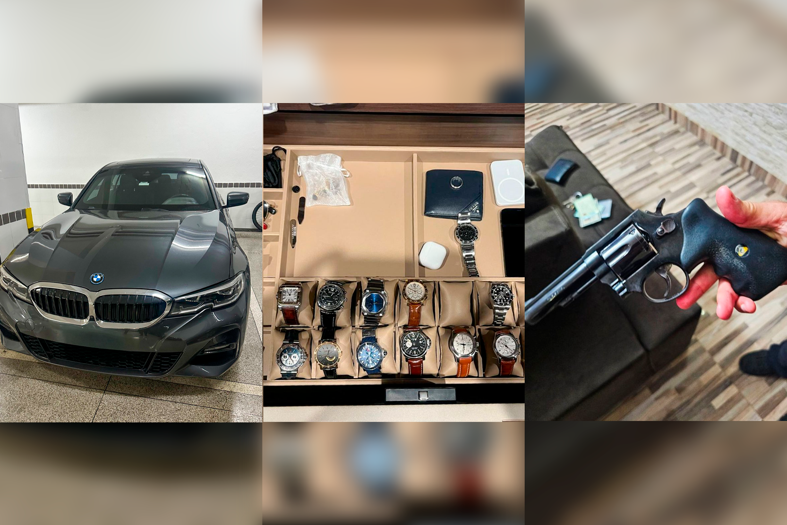 Imagem - PF apreende carros de luxo, relógios e até arma na operação contra Vorcaro