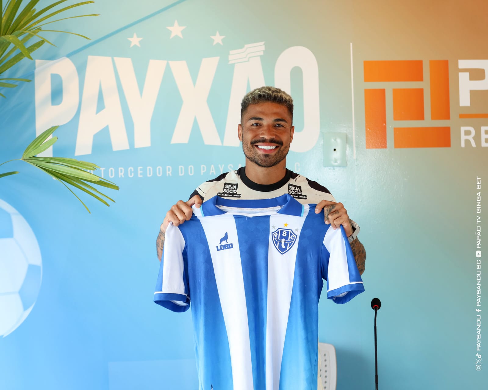 Marcinho oficialmente apresentado no Papão -