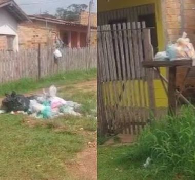 Imagem - Moradores denunciam acúmulo de lixo e mau cheiro em rua do distrito de Outeiro