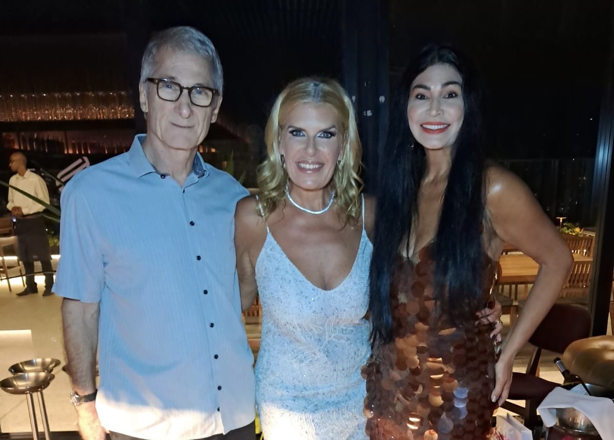 Pedro Paulo Borges, Lissandra Olaio e Andréa Borges
