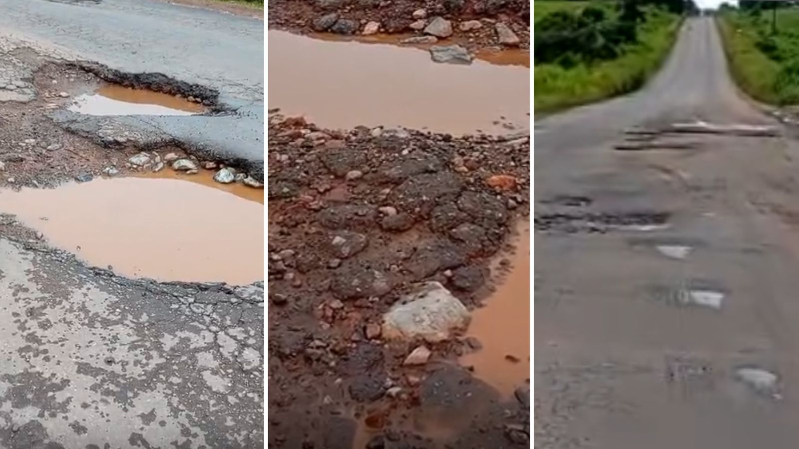 Imagem - Vídeo: situação da BR-155, entre Marabá e Redenção, preocupa motoristas
