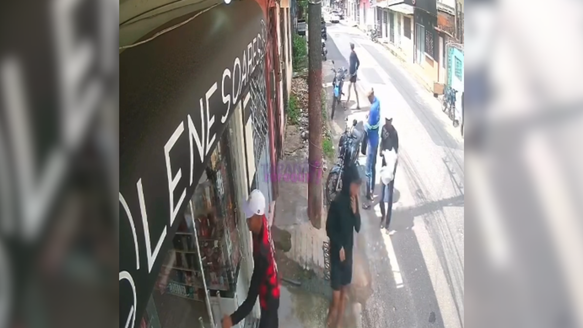 Grupo tentou invadir loja durante o dia, mas ação foi frustrada pela estrutura do imóvel