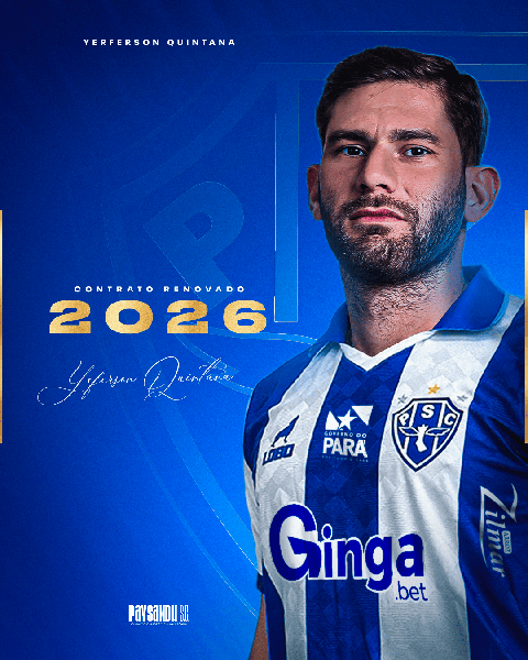 Quintana permanece no Paysandu para 2026