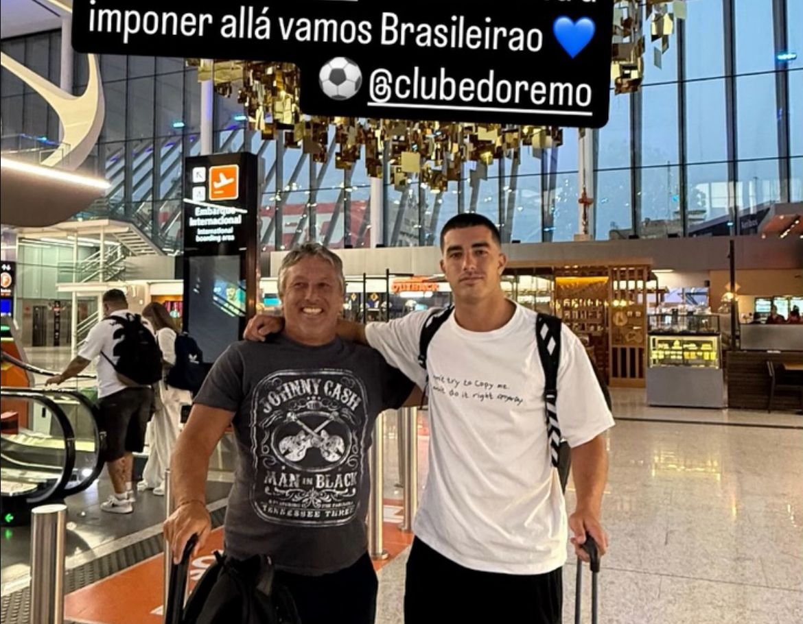 Imagem - Atacante argentino embarca para assinar contrato com o Remo