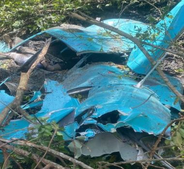 Imagem - Helicóptero cai em área de mata no Rio de Janeiro; três pessoas morreram