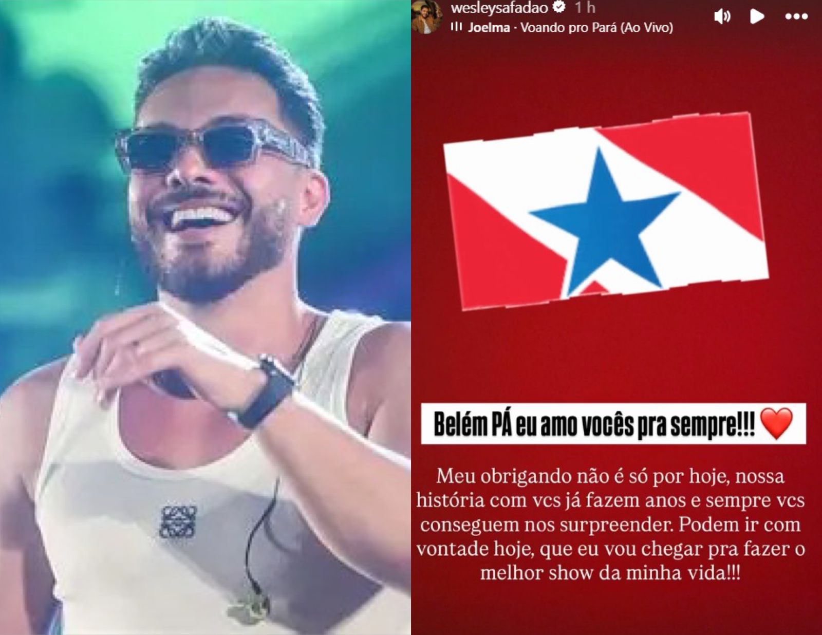 Imagem - Wesley Safadão se declara aos fãs paraenses e promete melhor show da sua vida no Bloco ‘Vai Safadão’ deste sábado