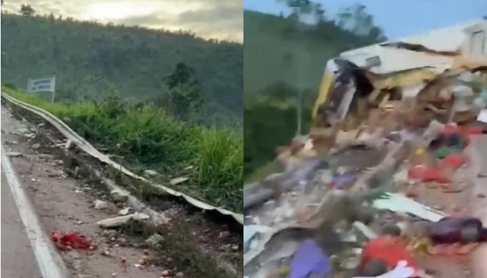 Caminhão tomba na BR-230 e deixa motorista ferido em Pacajá