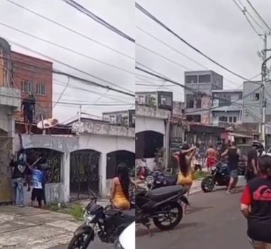 Imagem - Suspeito de assalto tenta fugir mas é espancado pela população no bairro da Pedreira, em Belém