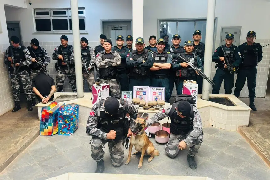 A apreensão ocorreu nesta segunda-feira (19), envolvendo militares do Núcleo Regional de Inteligência (NRI), Comando de Policiamento Regional I (CPR I), 3° Batalhão (3° BPM) e 3° Batalhão de Missões Especiais (3° BME).