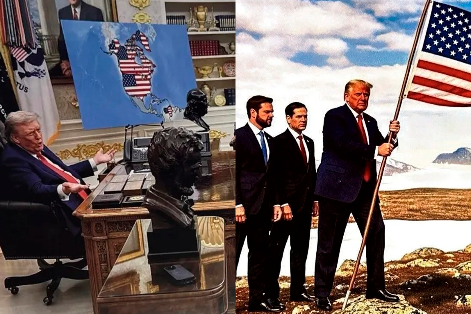 Imagens geradas por inteligência artificial (IA) 