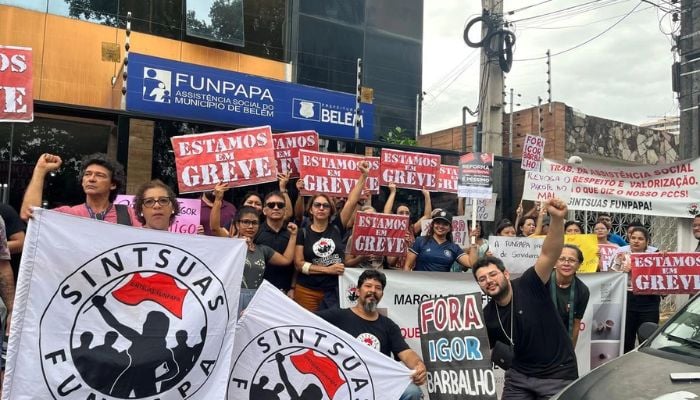 Imagem - Servidores do Suas e da educação realizam protesto unificado em Belém nesta quarta-feira