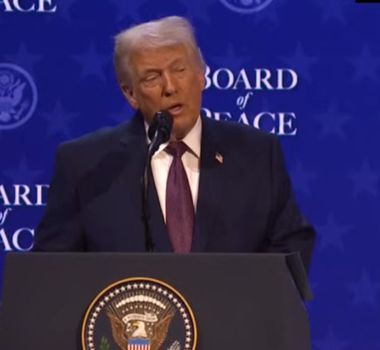 Imagem - Trump formaliza ‘Conselho de Paz’ em Davos, na Suíça