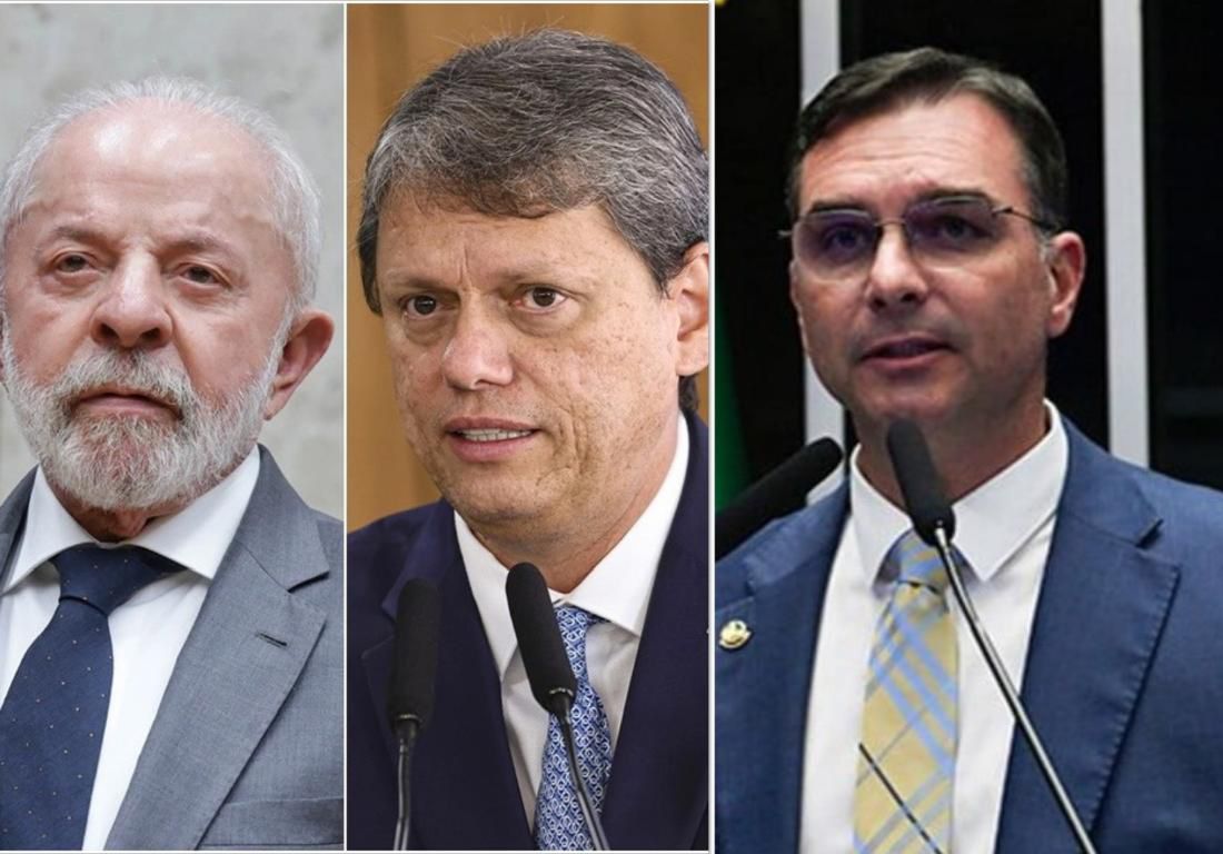 Pesquisa aponta que 2º turno com Flávio ou Tarcísio eliminaria chances de Lula à reeleição