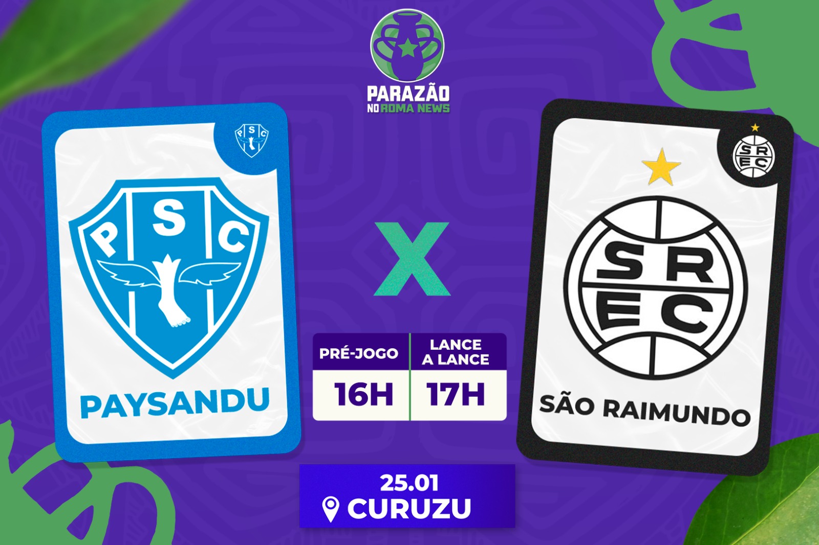 Roma News faz a cobertura completa da partida em tempo real - 