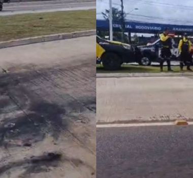 Imagem - BR-316 é liberada após moradores do Aurá fecharem os dois lados da via