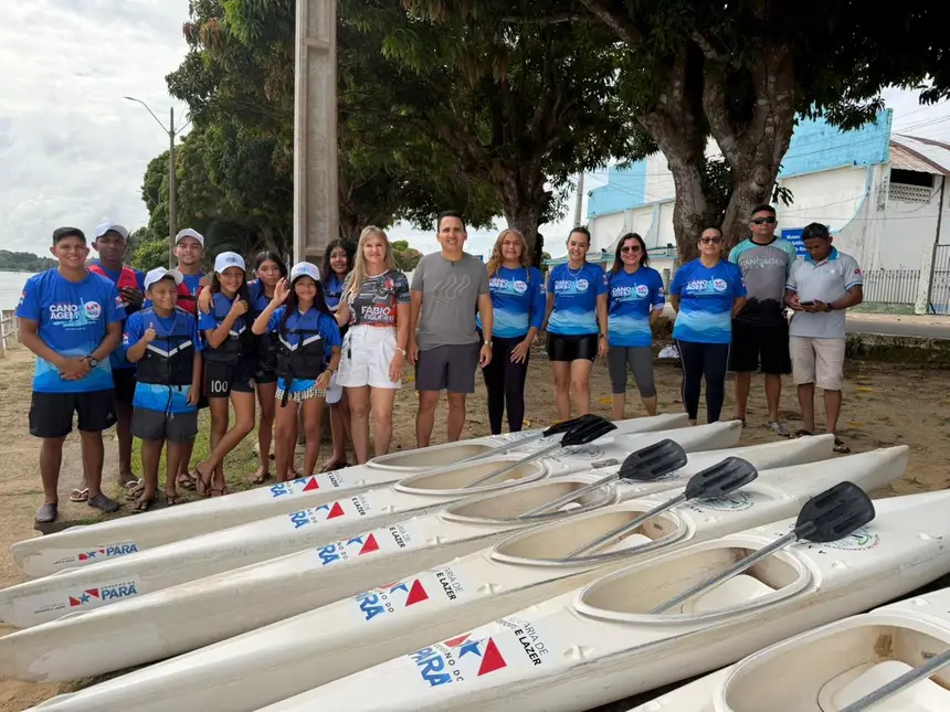 Projeto 'Canoagem - Rios de Talentos', em Portel.