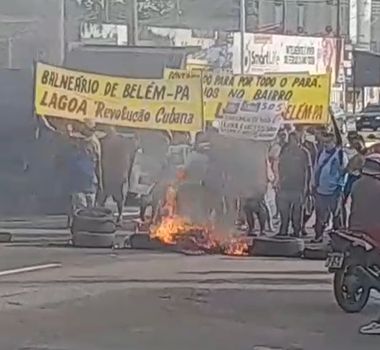 Imagem - Protesto na BR-316 provoca lentidão e complica deslocamento entre Belém e Marituba; acompanhe