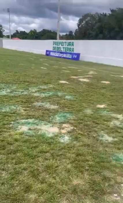 Imagem - Vídeo expõe situação do gramado em Belterra antes de São Francisco x Remo