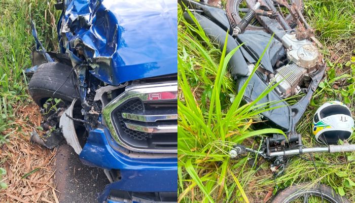 Motociclista morre após colisão frontal com caminhonete na PA-242, em Castanhal