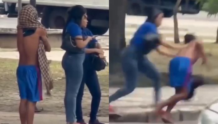 Mulher vacila e tem celular e bolsa roubada por dupla de ladrões, no comércio