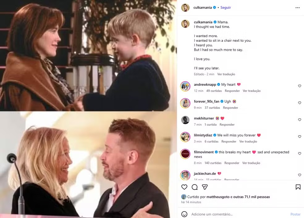 Post de Macaulay Culkin 