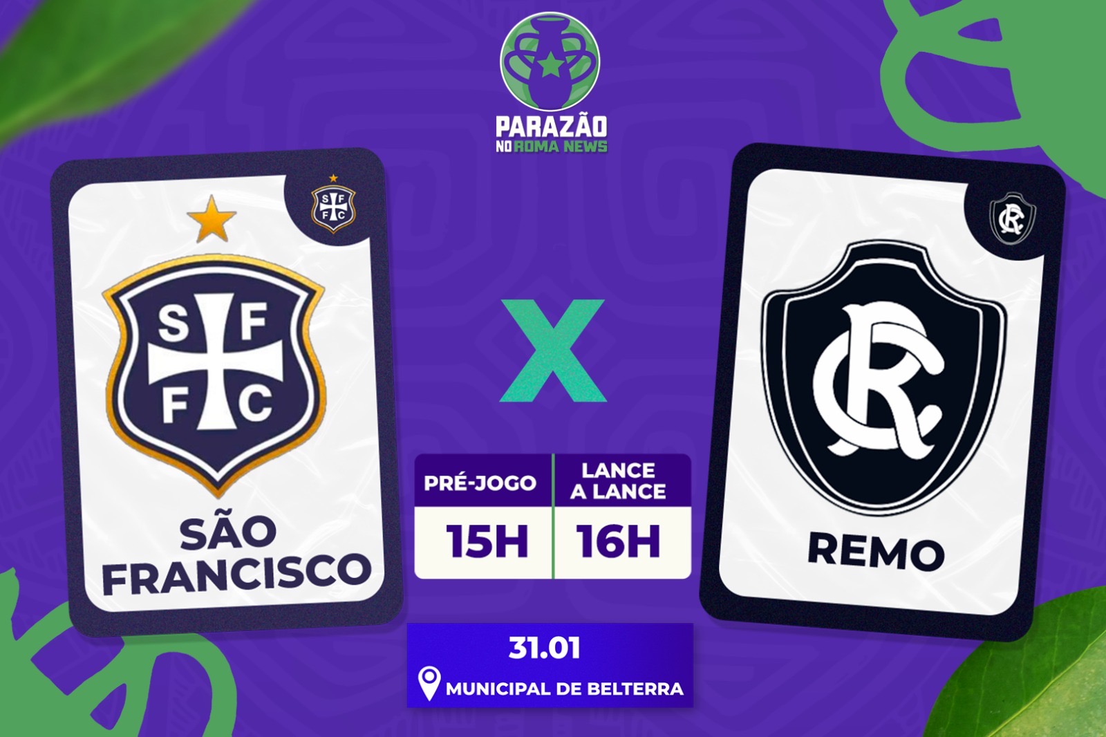 Imagem - Tempo real: São Francisco e Remo se enfrentam pelo Parazão; acompanhe