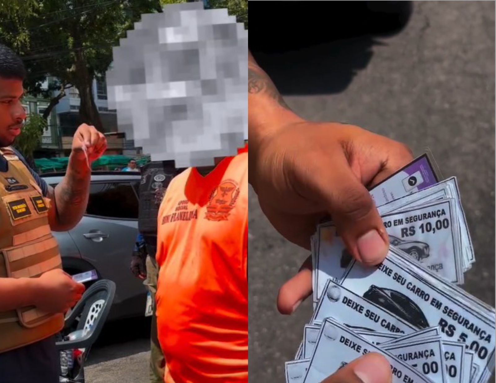 Flanelinha foi notificado pela Secretaria Municipal de Ordem Pública de Belém, após ser denunciado pela prática de extorsão.