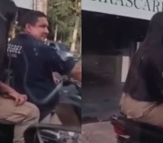 Imagem - Agentes da Segbel são flagrados em moto sem placa e sem capacete nas ruas de Belém