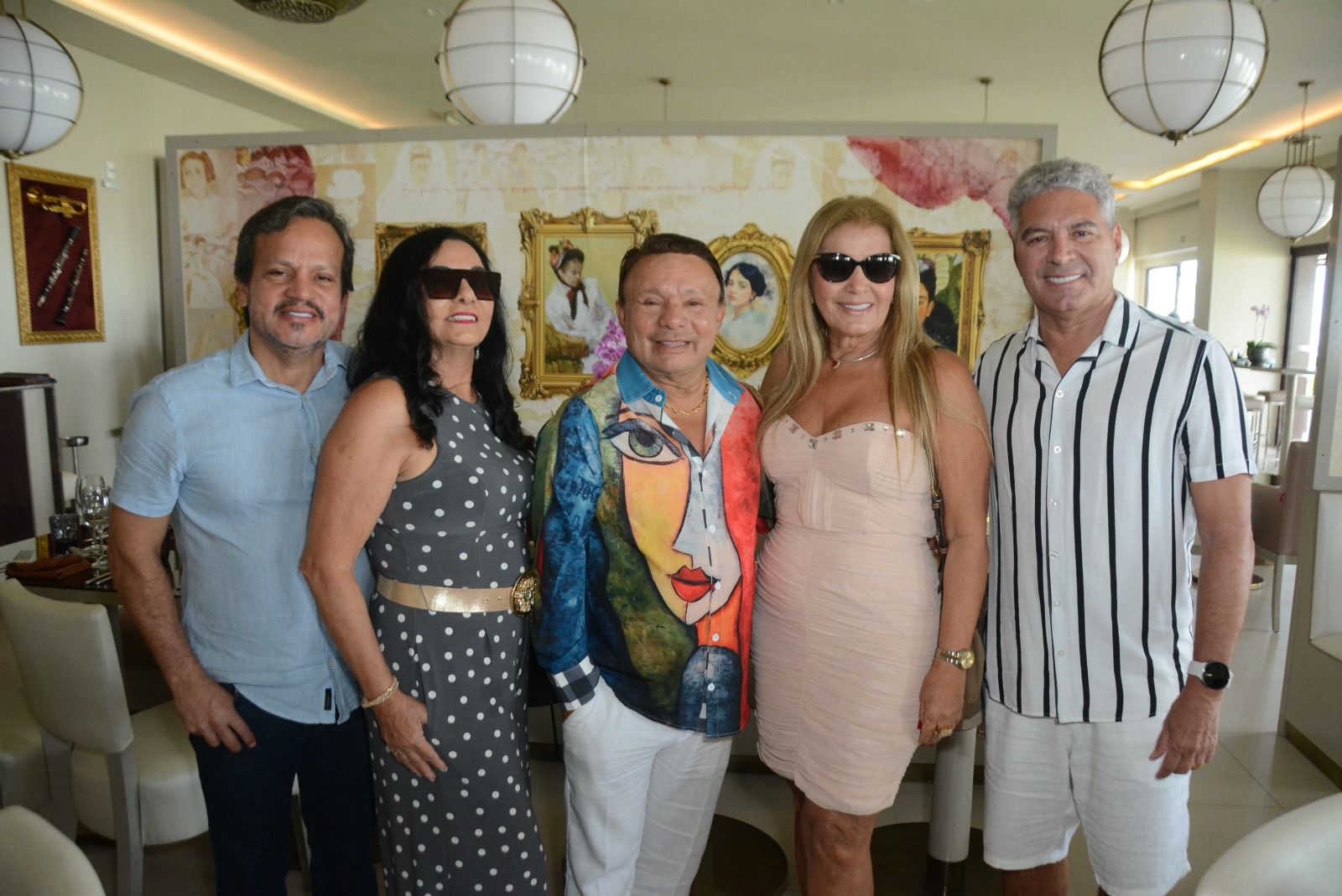 Alexandre e Socorro Coutinho com Beto Queiroz, Vera Arraes e Alvaro Lemos
