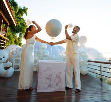 Imagem - Rafa Marques, filho de Bell Marques, e esposa revelam sexo do primeiro bebê