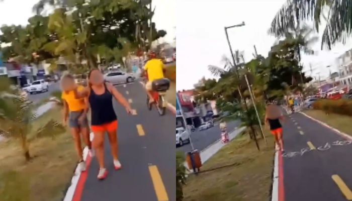 Ciclista denuncia desrespeito em ciclovia de Belém ao dividir espaço com pedestres
