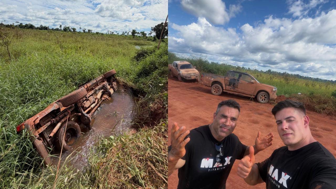 Imagem - Influenciador e bodybuilder Breno Freire sofre acidente na Transamazônica a caminho de Santarém