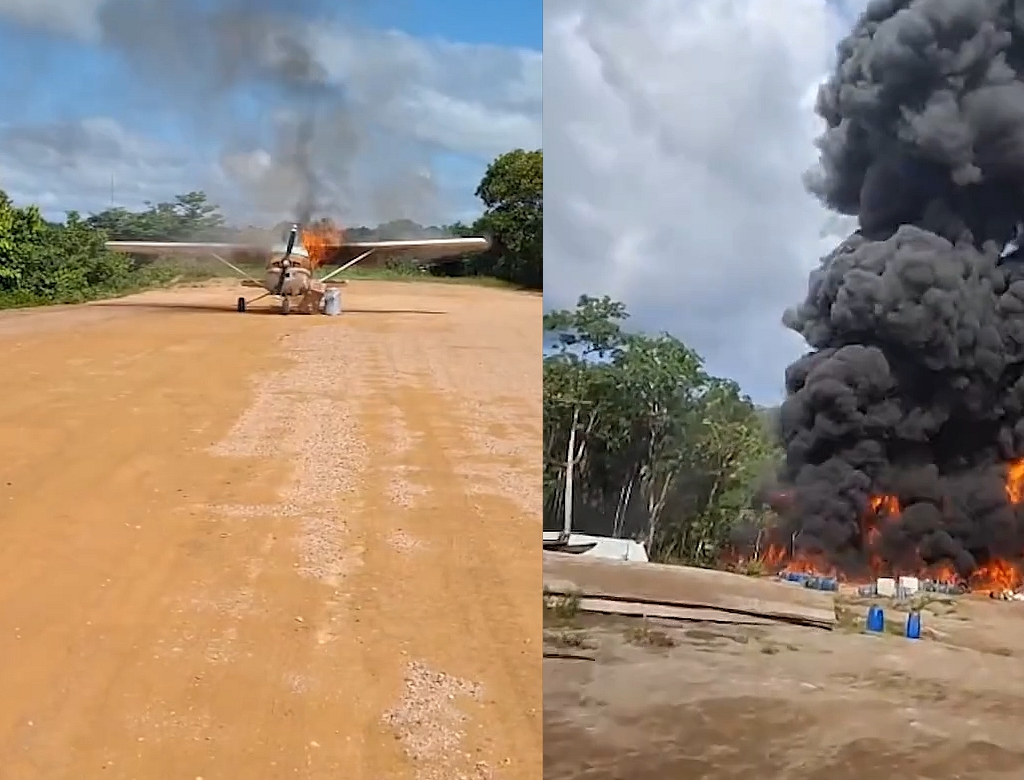 Imagem - Ibama queima aeronave e apreende ouro no Pará e Amapá