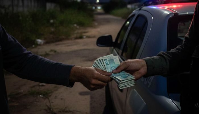 Vídeo de blitz repercute nas redes ao mostrar suposta cobrança de propina
