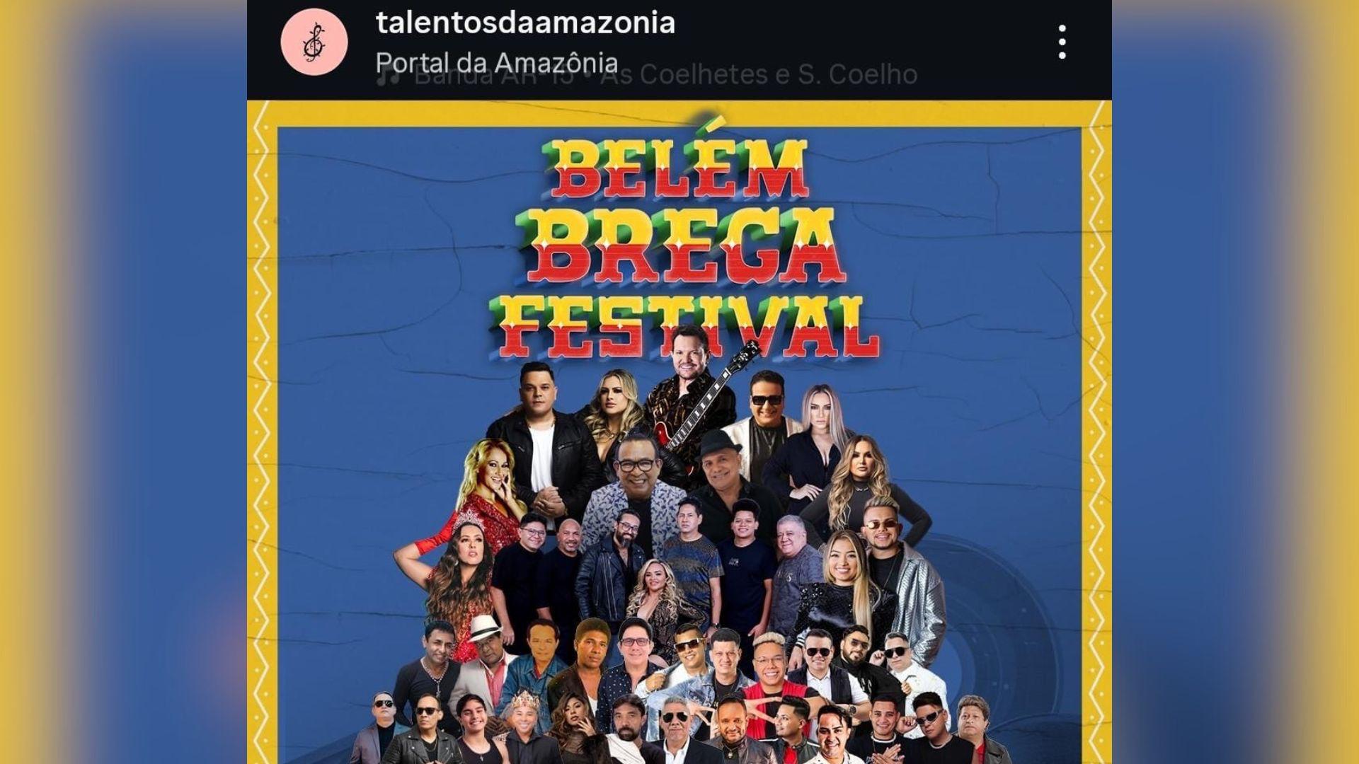 Publicação feita nas redes sociais da empresa para a divulgação do festival realizado em Belém.