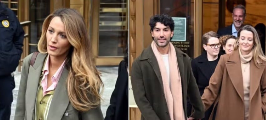 Imagem - Justin Baldoni sai sorrindo e Blake Lively tensa após impasse em audiência