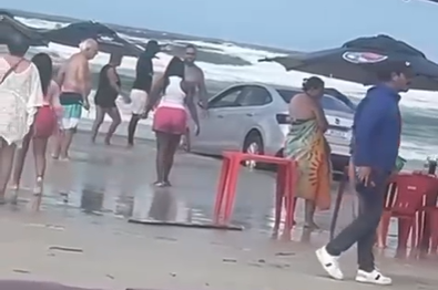 Registro foi feito nesta quinta-feira (12) e situação é comum em dias de grande movimento