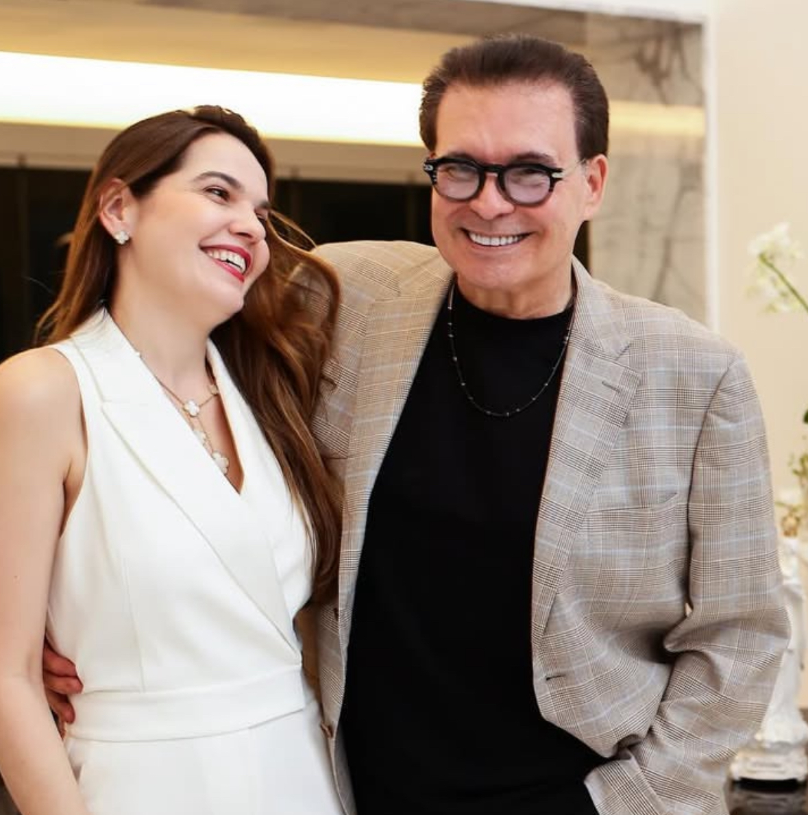 Romulo Maiorana Jr. e a esposa, Ana Lazera Maiorana