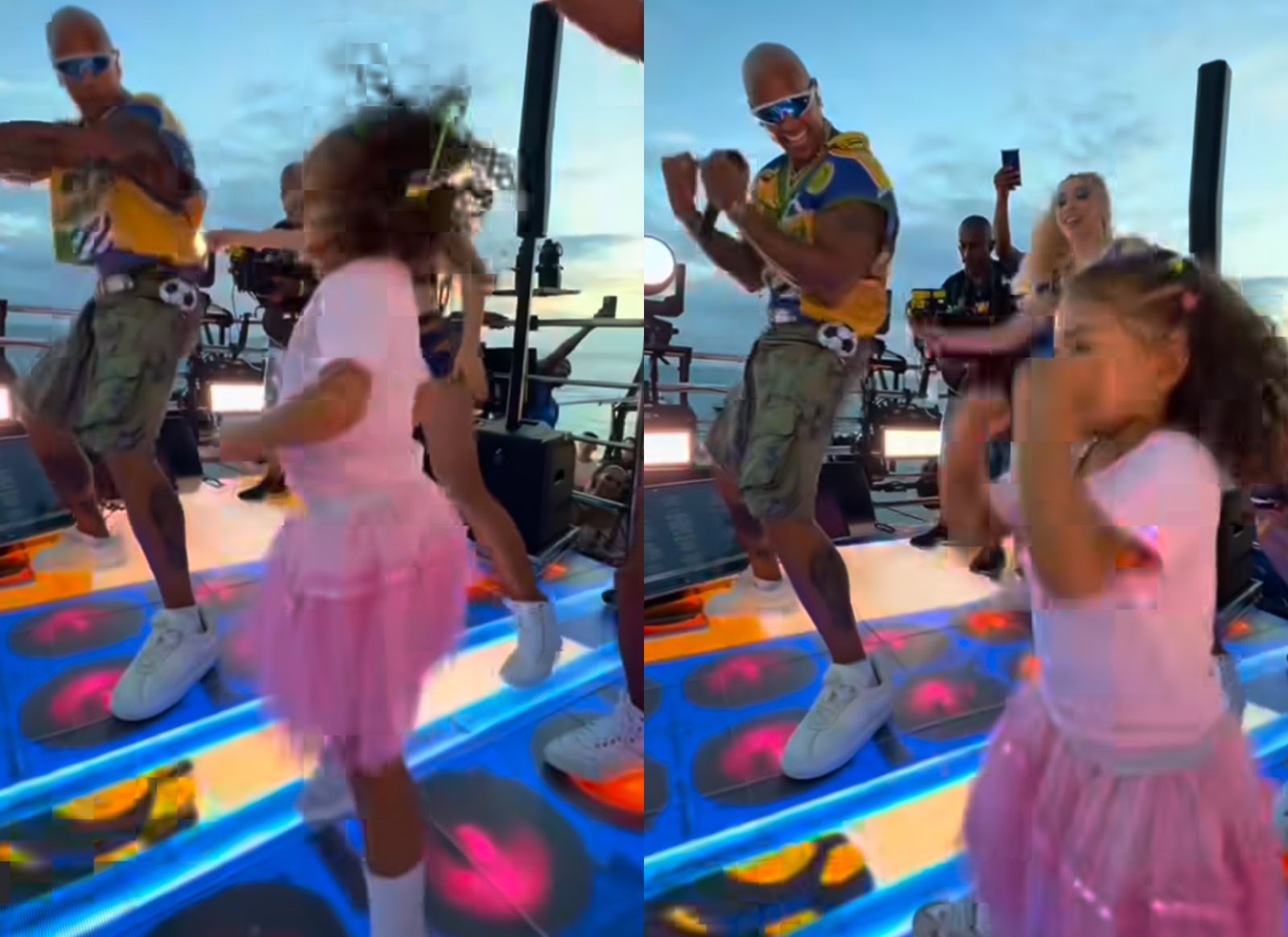 Filha de Léo Santana sobe no trio e dança com pai no Carnaval de Salvador