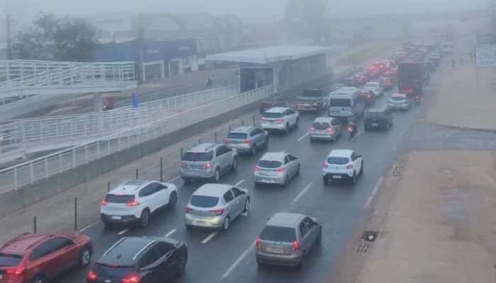 (BR-316 amanhece nublada e com longo engarrafamento neste sábado na Grande Belém)