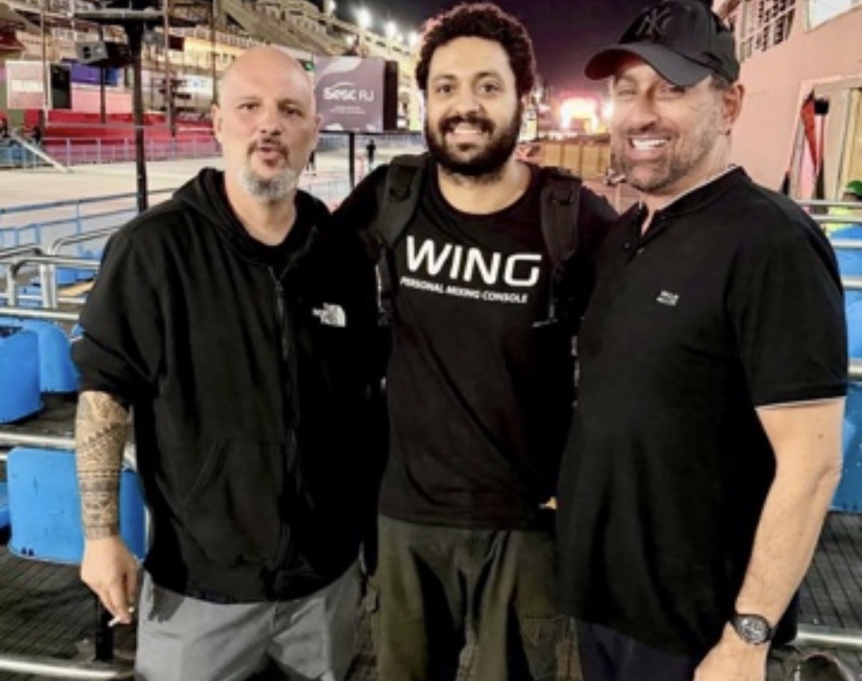 Jefferson Goldenberg com Gringo Borja e Cícero Menezes