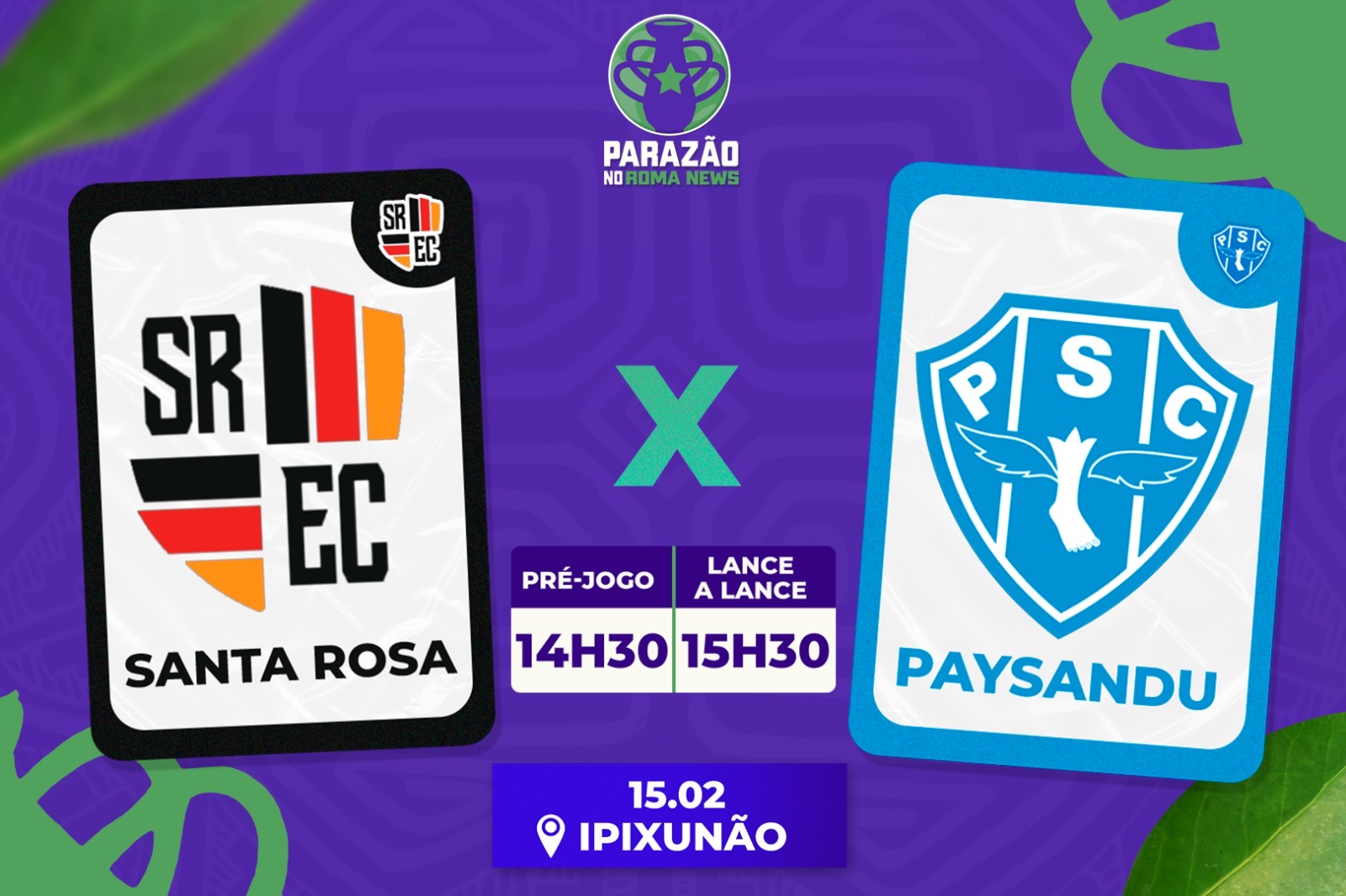 Santa Rosa e Paysandu fazem duelo decisivo na última rodada do Parazão; acompanhe