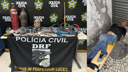 Homem é preso ao tentar abrir túnel para invadir joalheria no Centro do Rio

